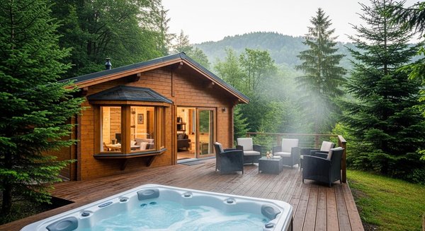 Séjour bien-être dans un chalet jacuzzi Vosges : le Domaine du Hygge, confort et nature